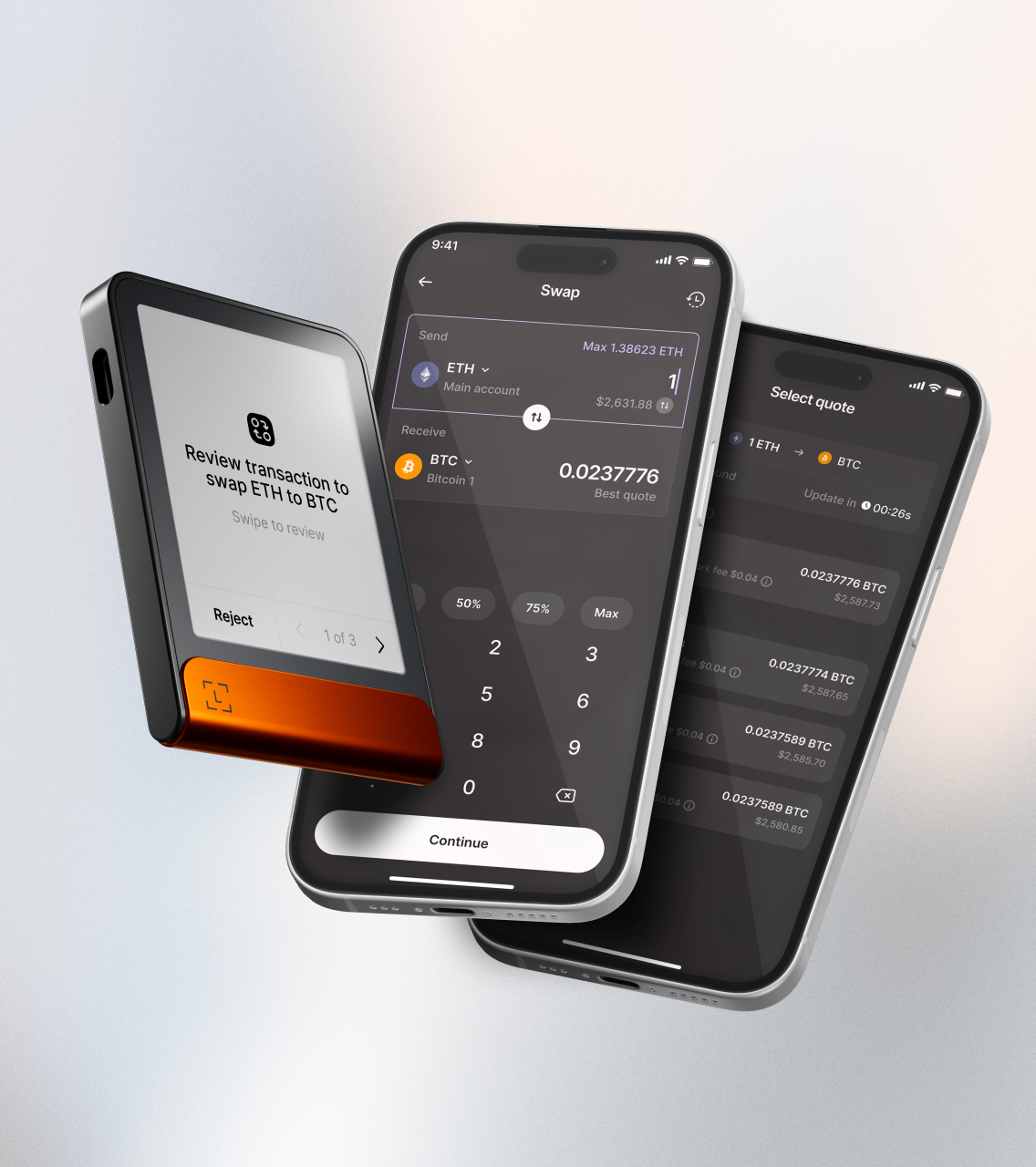 Ledger Wallet 交易管理界面